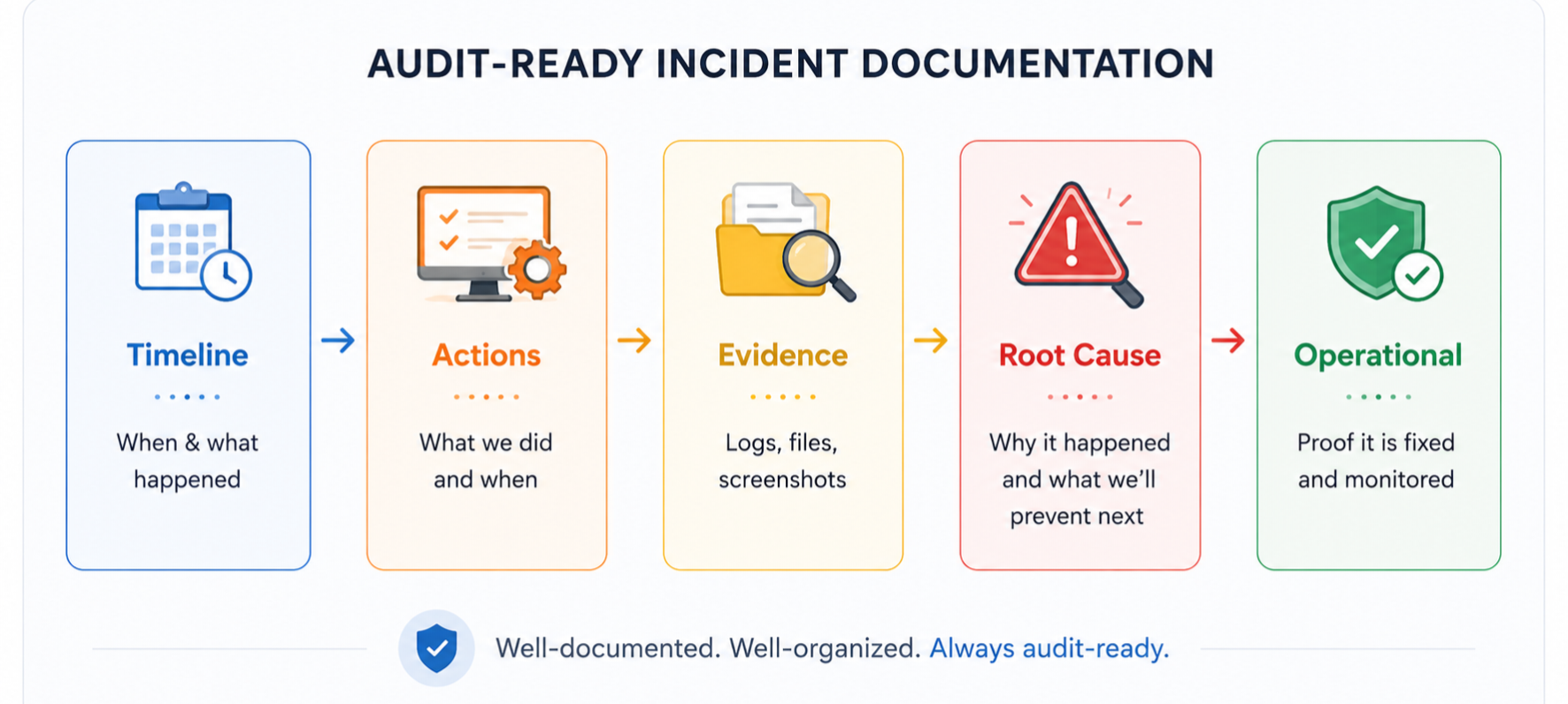 Audit Ready Incident Documentation