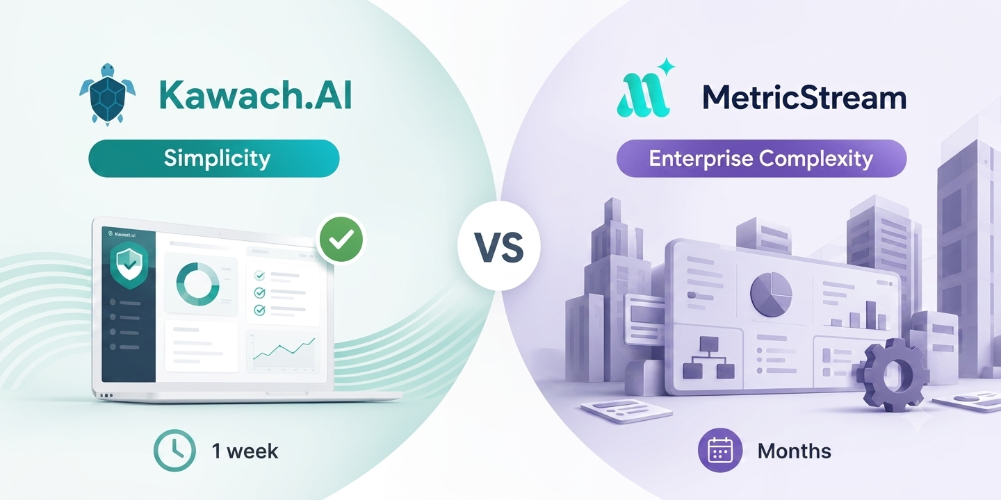 Kawach vs MetricStream — Simplicity vs Enterprise Complexity