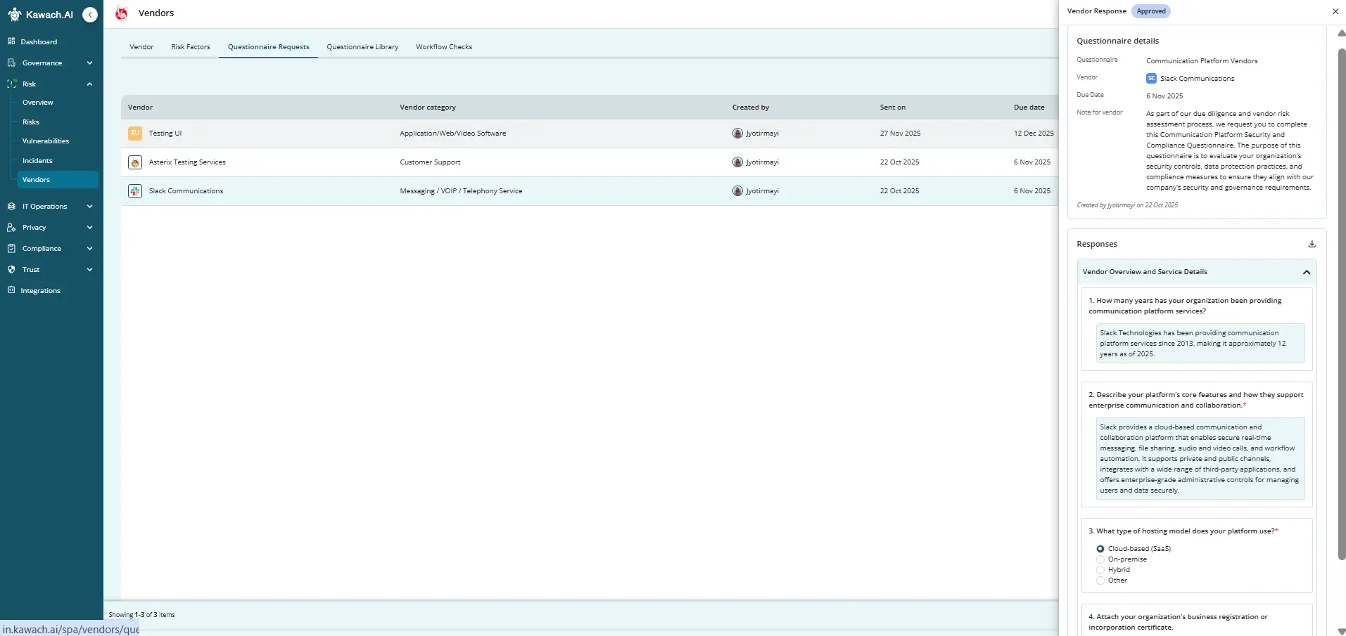 Continuous Vendor Risk Management